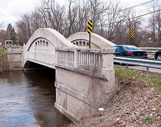 Okemos Road Camelback Bridge News Item