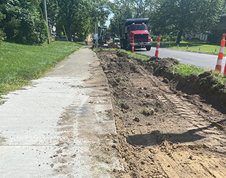 MSU to Lake Lansing shaw street trail Construction