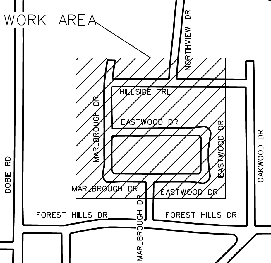 consumers energy Daniels Drain Gas Work map