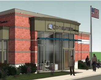 Digital rendering of Consumers Credit Union