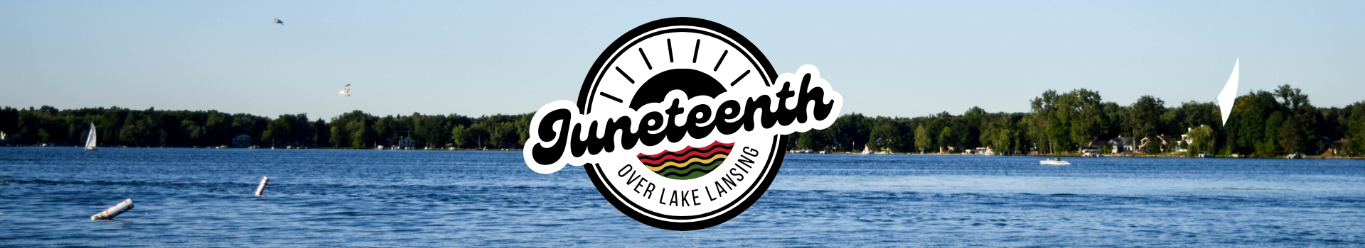 Juneteenth Over Lake Lansing Page Banner