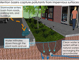 Stormwater management green theme news item