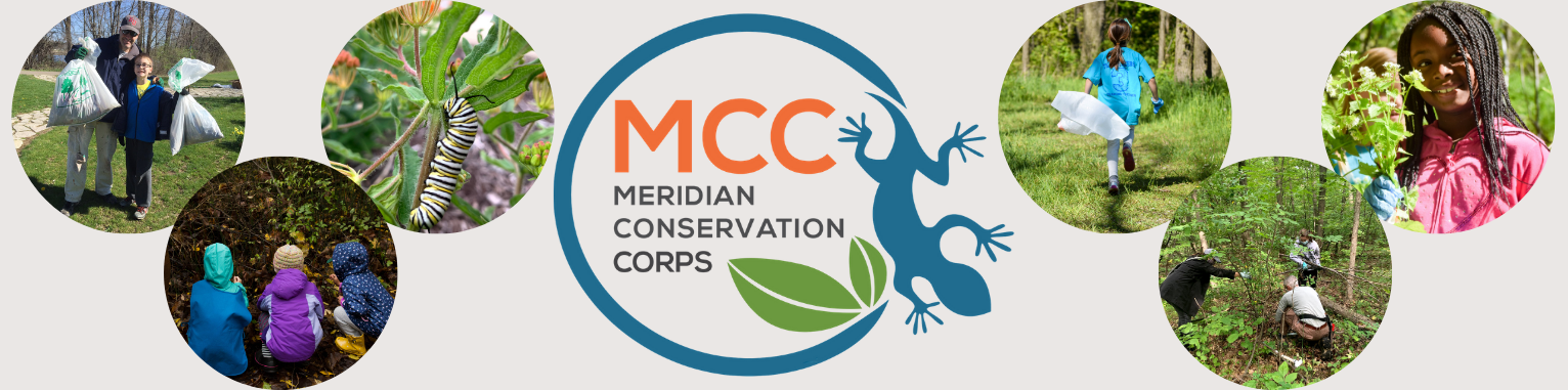 Meridian Conservation Corps Banner with Circles