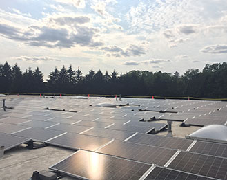 Solar Panels on Service Center Roof